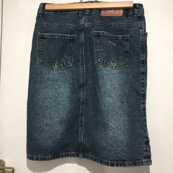 VINTAGE BBZ DENIM MIDI SKIRTS - Picture 5 of 6